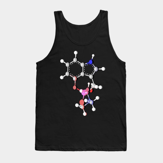 Psilocybin Molecule Tank Top by ChemECool